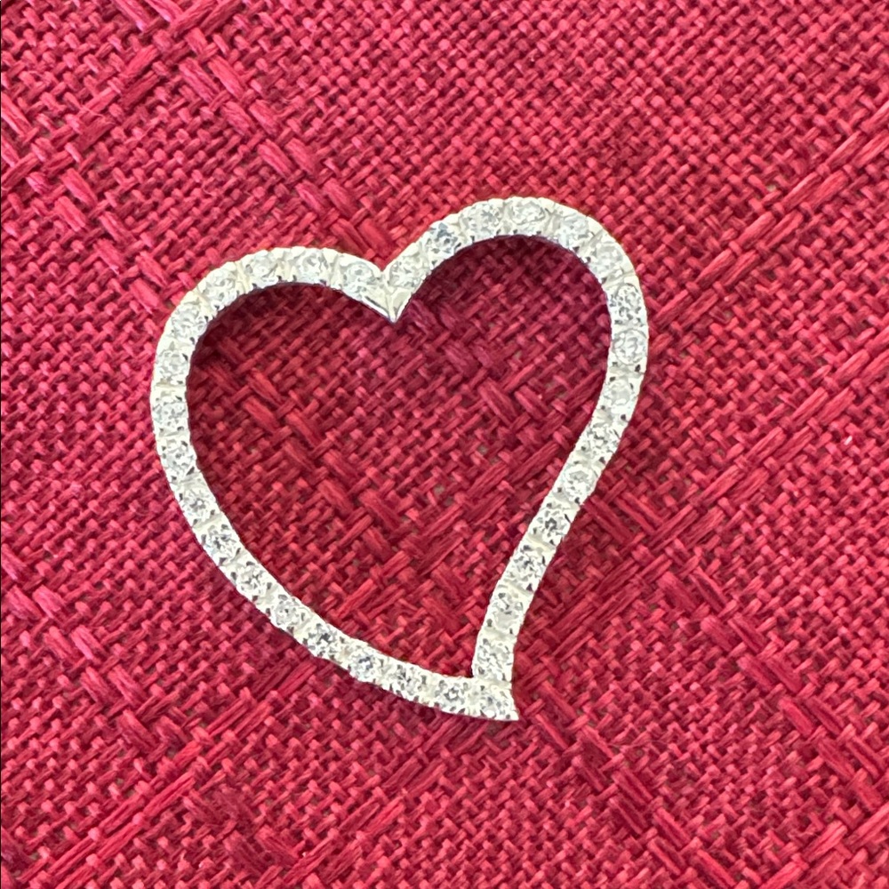 Silver Heart-Shaped Pendant